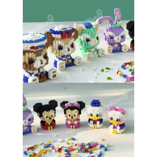 Boo&Bub Mini Cartoon Lego Block | DIY kid Disney Character Model Building Blocks Nano block Action Figures 积木 模型 - Boo & Bub