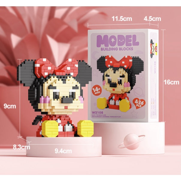 Boo&Bub Mini Cartoon Lego Block | DIY kid Disney Character Model Building Blocks Nano block Action Figures 积木 模型 - Boo & Bub