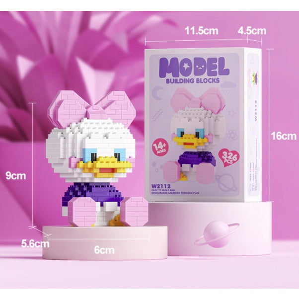 Boo&Bub Mini Cartoon Lego Block | DIY kid Disney Character Model Building Blocks Nano block Action Figures 积木 模型 - Boo & Bub