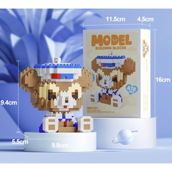 Boo&Bub Mini Cartoon Lego Block | DIY kid Disney Character Model Building Blocks Nano block Action Figures 积木 模型 - Boo & Bub