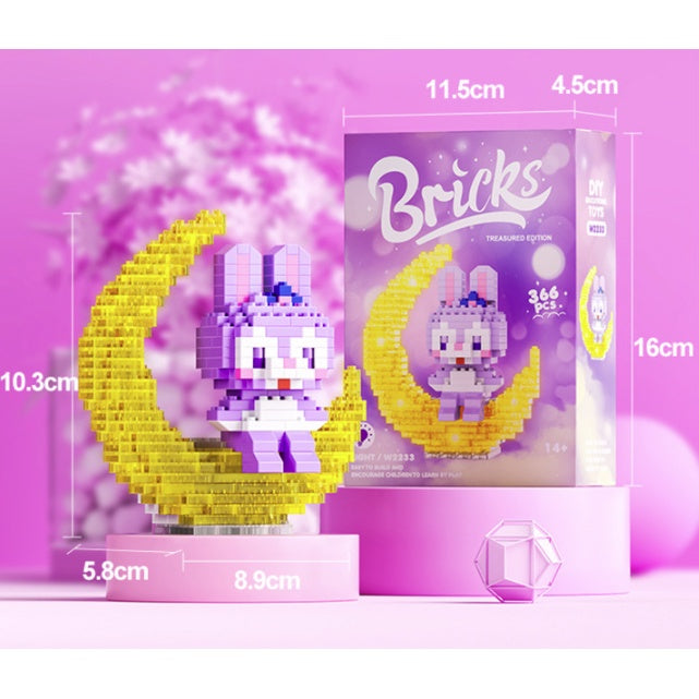 Boo&Bub Mini Cartoon Lego Block | DIY kid Disney Character Model Building Blocks Nano block Action Figures 积木 模型 - Boo & Bub