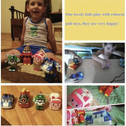 Robocar Transformation Car | Policar Toy for birthday christmas gift | Permainan kereta Poli robot budak kanak - Boo & Bub