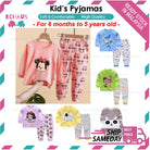 Kid Pyjamas Set | Cartoon Cute Children Sleepwear | Cotton Soft Baby Nightwear Clothes Pajamas | Baju Tidur Budak - Boo & Bub