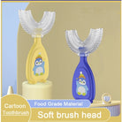 Children U-Shape Toothbrush | U shape Manual Tooth brush Kids Teeth Cleaning Tool Silicone Teeth Cleaning - Boo & Bub