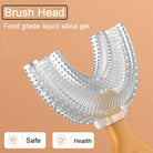Children U-Shape Toothbrush | U shape Manual Tooth brush Kids Teeth Cleaning Tool Silicone Teeth Cleaning - Boo & Bub