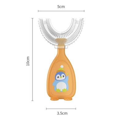 Children U-Shape Toothbrush | U shape Manual Tooth brush Kids Teeth Cleaning Tool Silicone Teeth Cleaning - Boo & Bub