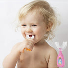 Children U-Shape Toothbrush | U shape Manual Tooth brush Kids Teeth Cleaning Tool Silicone Teeth Cleaning - Boo & Bub