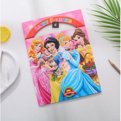16-page Cartoon Coloring Sticker Book  | Cute Colouring Book Child Early Education Puzzle Learning Gift - Boo & Bub