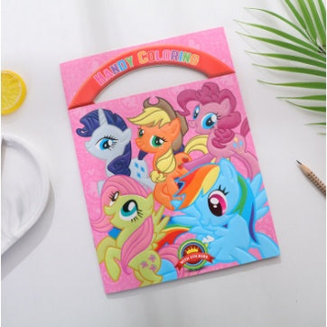 16-page Cartoon Coloring Sticker Book  | Cute Colouring Book Child Early Education Puzzle Learning Gift - Boo & Bub