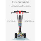 Kid Scooter Flashing Light Wheel | Foldable Aluminum skateboard kids Adjustable Height  Foot Scooters Toys Gifts - Boo & Bub