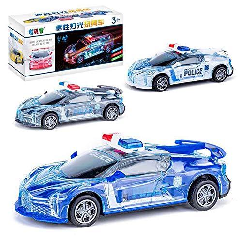 LED Music Light Race Car Toy | Kids Educational Flashing Police Cars Boys Musical Electric Sports Car Model Toys - Boo & Bub