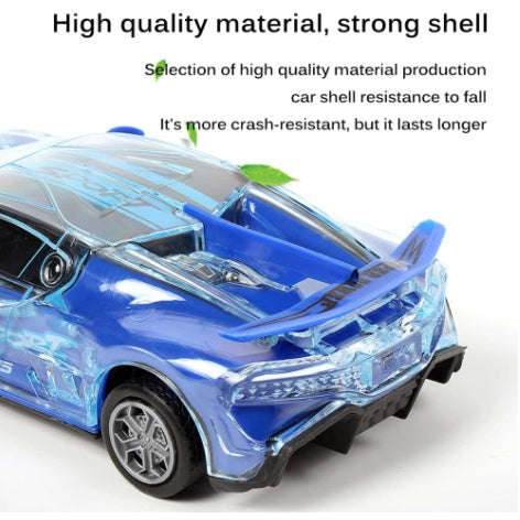 LED Music Light Race Car Toy | Kids Educational Flashing Police Cars Boys Musical Electric Sports Car Model Toys - Boo & Bub
