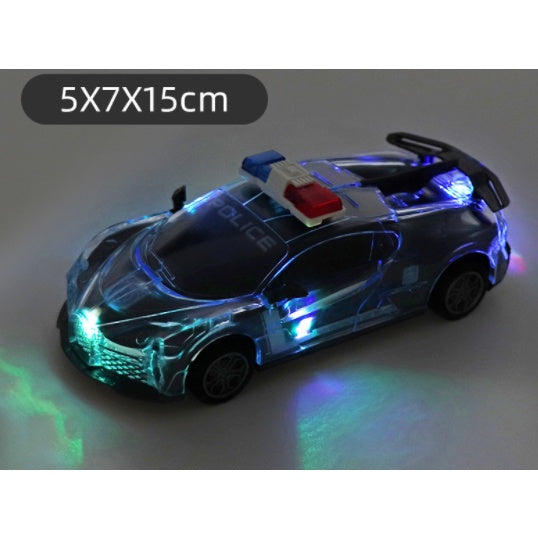 LED Music Light Race Car Toy | Kids Educational Flashing Police Cars Boys Musical Electric Sports Car Model Toys - Boo & Bub