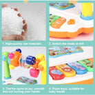 Music Piano Toy | Baby Early Montessori Light Sound Sensory Educational Toy Kids Musical Instrument Gift - Boo & Bub