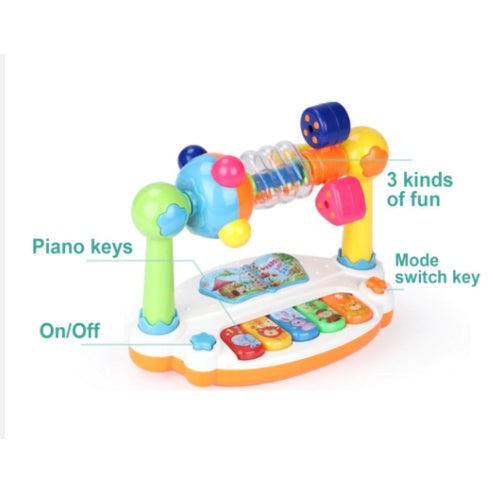 Music Piano Toy | Baby Early Montessori Light Sound Sensory Educational Toy Kids Musical Instrument Gift - Boo & Bub
