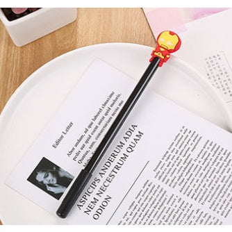 Super Hero Pen |  Black ink gel pen School Student Office Stationery Supplies Pens friend classmate birthday gift - Boo & Bub