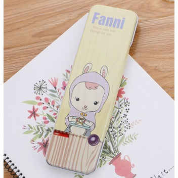 Cartoon Metal Stationery Box | Cute Creative Iron Pencil Case For Kids Kawaii Practical Storage Supplies Kid - Boo & Bub