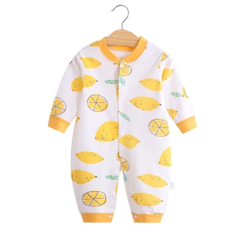 Baby Long Sleeve sleepsuit Romper Pyjamas | Cotton Clothes Newborn Cute Rompers Baby boy Girl Kids - Boo & Bub