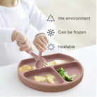 Baby Silicone Dining Set | Suction Plate BPA Free Microwavable Bowl Food Grade Training Dinning Tableware - Boo & Bub