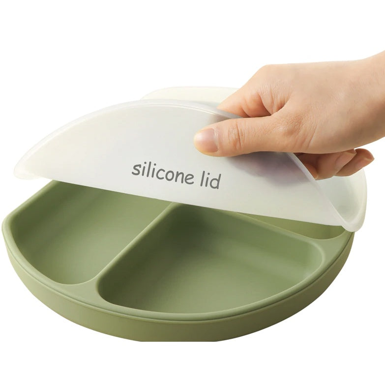 Baby Silicone Dining Set | Suction Plate BPA Free Microwavable Bowl Food Grade Training Dinning Tableware - Boo & Bub