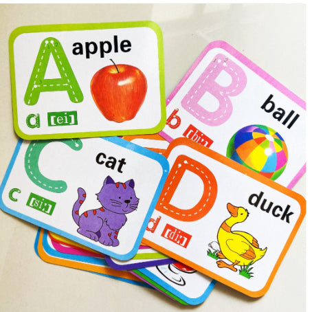 Learning Flash Cards with Erasable Pen | English Kids Educational Toys Alphabet Number Early Learning Flashcard - Boo & Bub