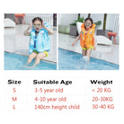 Children's Life Vest Jacket | Swimsuit Inflatable floatable Baby Pools Swimming Water Float Kids safety - Boo & Bub