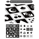 Baby Visual Stimulation Training Card | Black White High Contrast Early Educational Learning Flash Cards - Boo & Bub