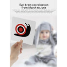 Baby Visual Stimulation Training Card | Black White High Contrast Early Educational Learning Flash Cards - Boo & Bub