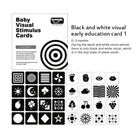 Baby Visual Stimulation Training Card | Black White High Contrast Early Educational Learning Flash Cards - Boo & Bub