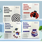 Baby Visual Stimulation Training Card | Black White High Contrast Early Educational Learning Flash Cards - Boo & Bub