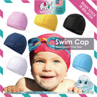 Cute Swimming Cap For Children | Girl Waterproof Elastic Swim Pool Cap | Bathing Caps for Kids - Boo & Bub