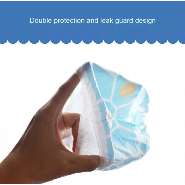 1pc Pack - Uber Bear Disposable Baby Kids Waterproof Leakproof Swimming Diaper| Pant Lampin Renang Bayi 游泳裤子尿片 - Boo & Bub