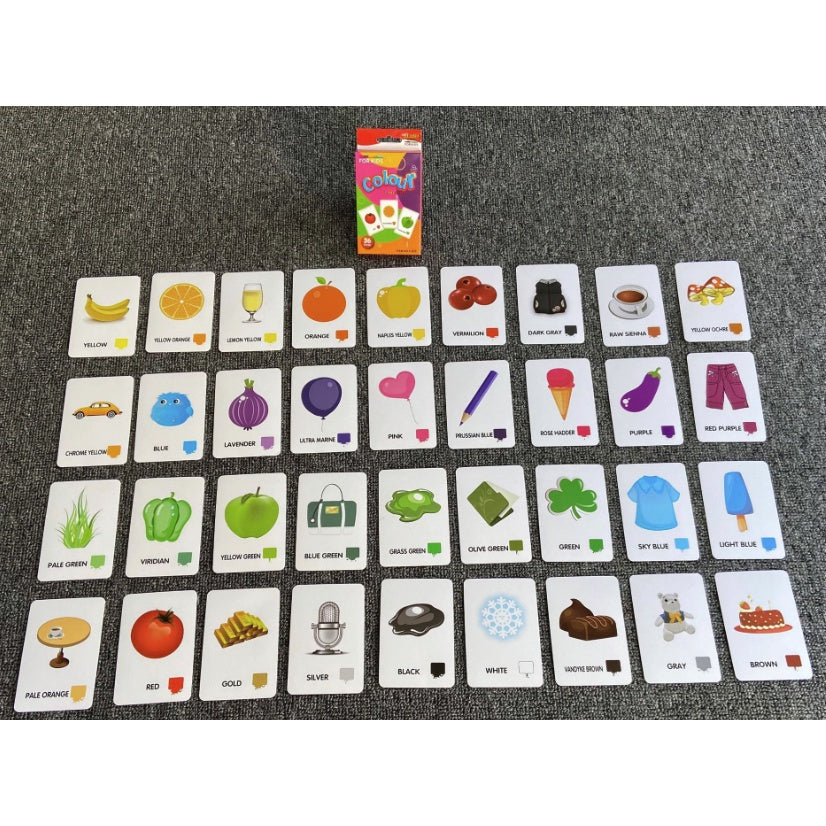 36pcs Double Side Big Flash Cards | Baby Children Cognition Body Parts Animal Fruits Flashcards Montessori - Boo & Bub