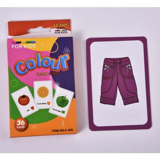 36pcs Double Side Big Flash Cards | Baby Children Cognition Body Parts Animal Fruits Flashcards Montessori - Boo & Bub