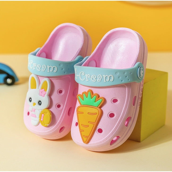 Kids Cartoon Crocs Shoe |  Summer Slippers Flipflop Casual wear shoes | Kasut Clog Kartun Antislip selipar - Boo & Bub