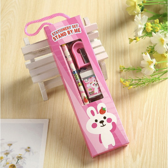 5pcs Pencil Stationery Set with Box | Gift Goodies Setfor children birthday christmas party | pensil Kartun - Boo & Bub
