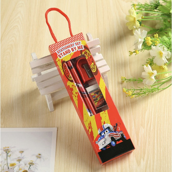 5pcs Pencil Stationery Set with Box | Gift Goodies Setfor children birthday christmas party | pensil Kartun - Boo & Bub