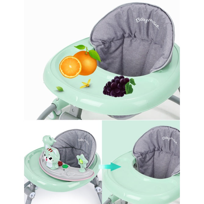 Baby Foldable walker | safe anti-o-leg multi-function anti-rollover babies bumper sit children learn to walk - Boo & Bub