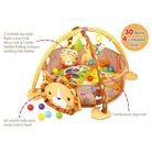 3-in-1 Baby Activity Gym Mat | Crawling Blanket Infant Game Pad Play Rug Turtle Design Play Mat Children Kids Gift - Boo & Bub
