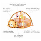 3-in-1 Baby Activity Gym Mat | Crawling Blanket Infant Game Pad Play Rug Turtle Design Play Mat Children Kids Gift - Boo & Bub