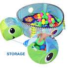 3-in-1 Baby Activity Gym Mat | Crawling Blanket Infant Game Pad Play Rug Turtle Design Play Mat Children Kids Gift - Boo & Bub
