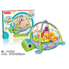 3-in-1 Baby Activity Gym Mat | Crawling Blanket Infant Game Pad Play Rug Turtle Design Play Mat Children Kids Gift - Boo & Bub