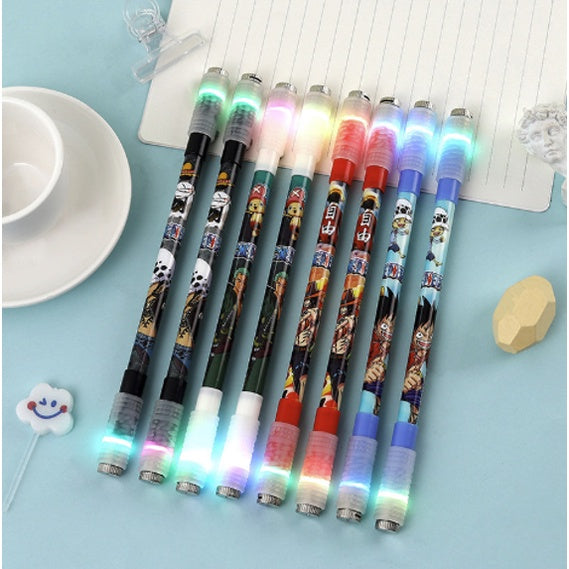 1Pcs - Illuminated Spinning Pen | Led Creative Rolling Special Stationery Kids Release Pressure Viral Spin Toy - Boo & Bub