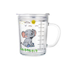 400ml Milk Cup with Cover Silicone straw | Training Glass Mug Baby Dinosaur Unicorn Water Bottle Heat-Resistant - Boo & Bub