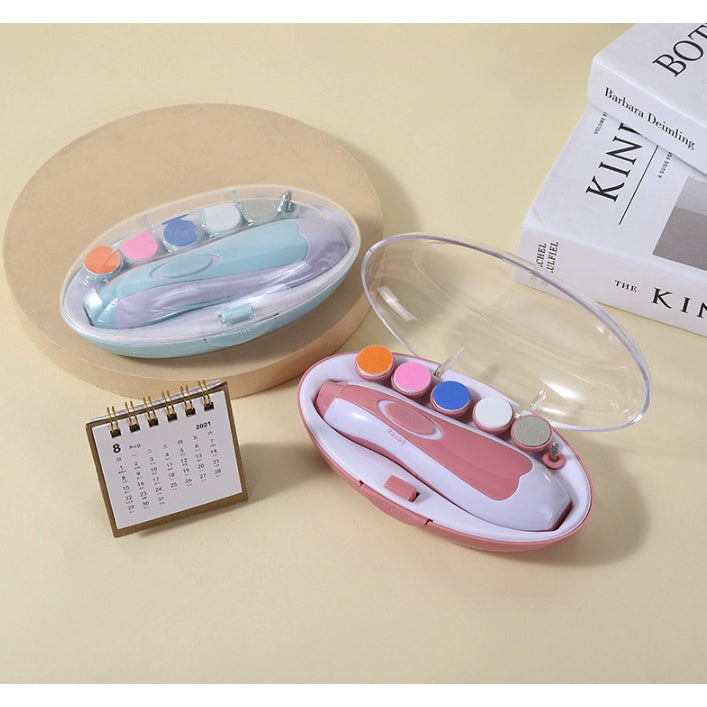 Electric Baby Nail Trimmer | Kids Scissors Infant Nail Care Safe Nail Clipper Cutter For Nail grooming - Boo & Bub