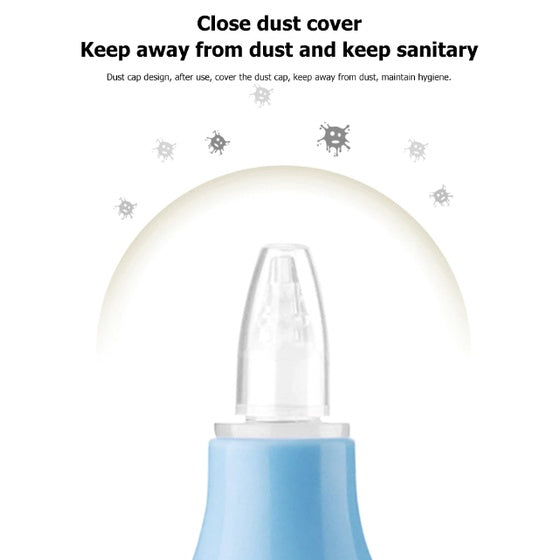 Baby Nasal Cleaner | BPA Free Toddler Kid Nose Vacuum Aspirator sucker Newborn Care Silicon Suction - Boo & Bub