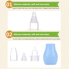 Baby Nasal Cleaner | BPA Free Toddler Kid Nose Vacuum Aspirator sucker Newborn Care Silicon Suction - Boo & Bub