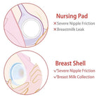 Silicone Breast Milk Collector Shell | Silicone Breast Pad Feeding Milk Saver Protect Sore Nipples baby - Boo & Bub