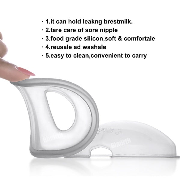Silicone Breast Milk Collector Shell | Silicone Breast Pad Feeding Milk Saver Protect Sore Nipples baby - Boo & Bub
