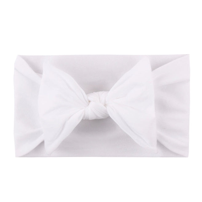 Baby Ribbon Headband | Newborn bow Knot Baby Hair Band headwear Infant Elastic Turban Kids Accessories - Boo & Bub